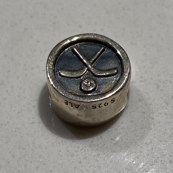 Pandora charm - Hockey puck Sterling silver - Picture 2 of 3
